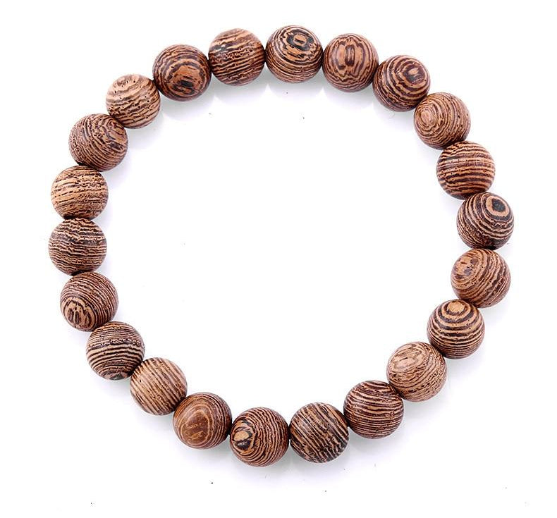 Wood Beaded Bracelet For Women/Men