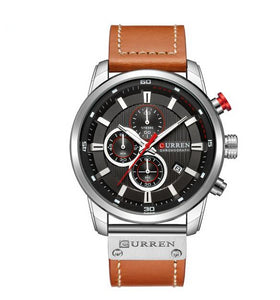 Luxury Analog Leather Sports Watch