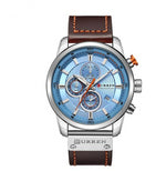 Luxury Analog Leather Sports Watch