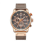 Luxury Analog Leather Sports Watch