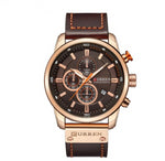 Luxury Analog Leather Sports Watch