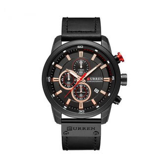 Luxury Analog Leather Sports Watch