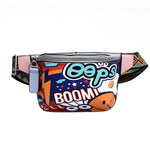 Graffiti Fanny Pack With Should Strap