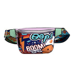 Graffiti Fanny Pack With Should Strap