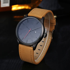 Military Quartz Mens Watch Leather Band Watch - Multiple Varieties