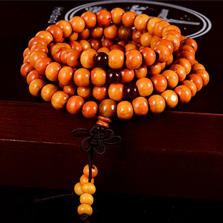 Natural Sandalwood Wood Beaded Bracelet