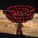 Natural Sandalwood Wood Beaded Bracelet