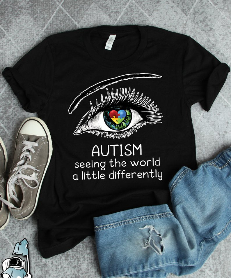 Autism Awareness "Seeing The World Differently" T-Shirt