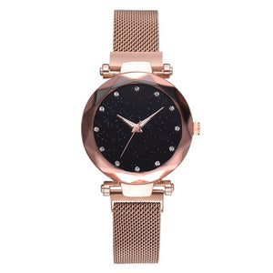 Ladies Wristwatch Starry Sky Rose Gold or Black