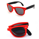 Folding Unisex Mirrored Sunglasses