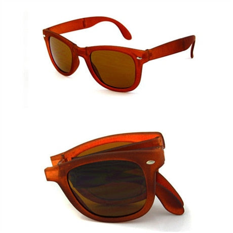 Folding Unisex Mirrored Sunglasses