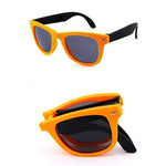 Folding Unisex Mirrored Sunglasses