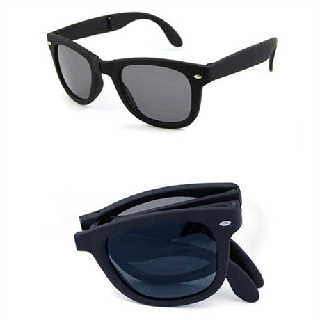 Folding Unisex Mirrored Sunglasses