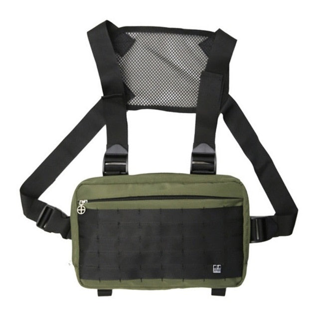 Black Chest Rig Bag Streetwear